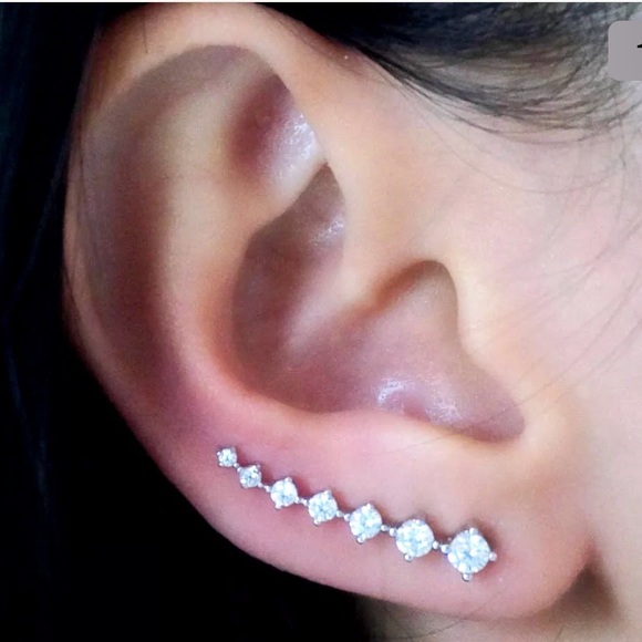 Rhinestone Climber/Crawler Earring - Picture 2 of 2